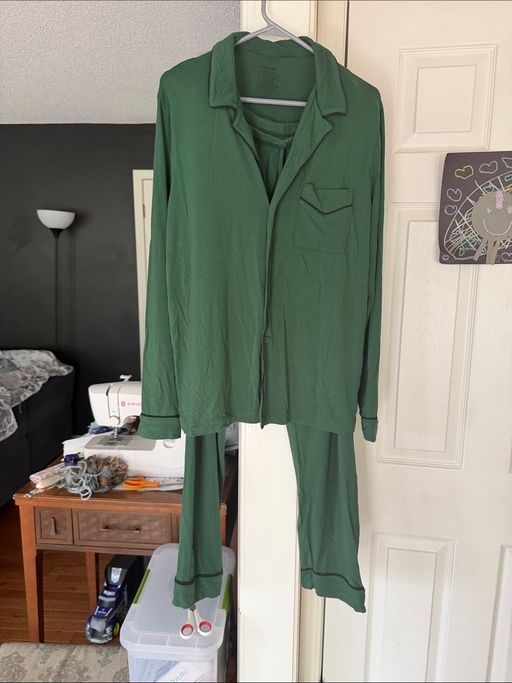 MeUndies Green Women's Two-Piece Pajama Set